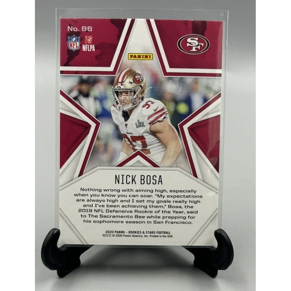 2020 Rookies and Stars #96 Nick Bosa San Francisco 49ers NFL Football Card NM-MT